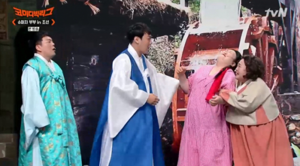 ▲설명근 이국주 '슈퍼차 부부 in 조선' 투입(사진=tvN 방송화면 캡처)