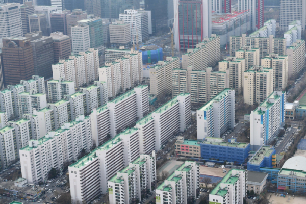 ▲63빌딩에서 바라본 서울 아파트 모습(이투데이)