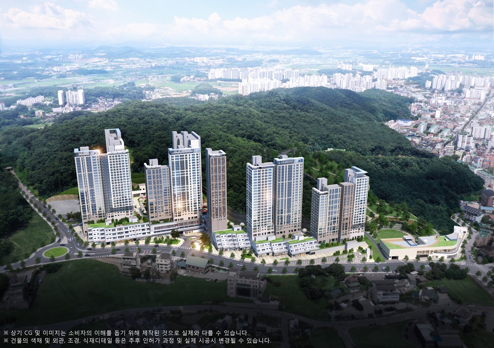 ▲GS건설 '이천 자이 더 파크' 아파트 조감도 (자료제공=GS건설)