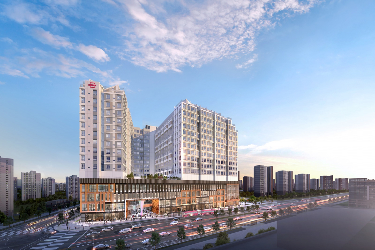 ▲‘다산역 데시앙’ 투시도. (자료제공=태영건설)