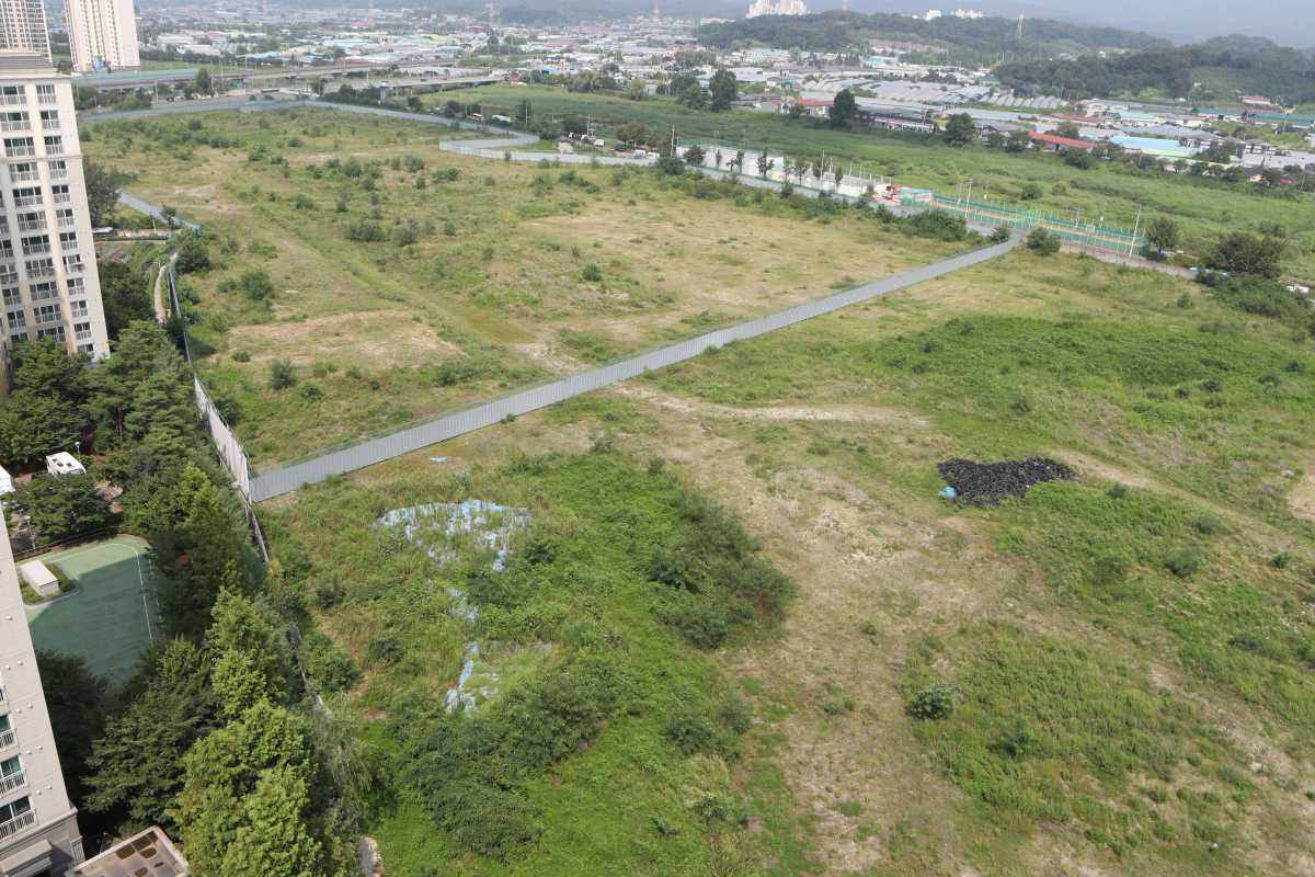 ▲경기도 남양주시 퇴계원읍 일대 유휴 군부지 (연합뉴스)