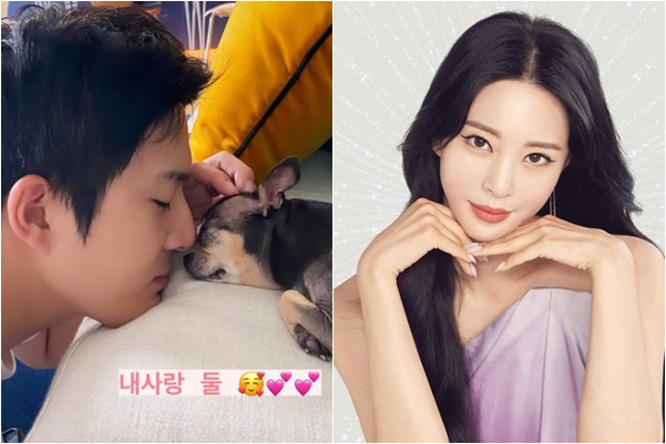 ▲류성재(왼), 한예슬 (출처=한예슬SNS)