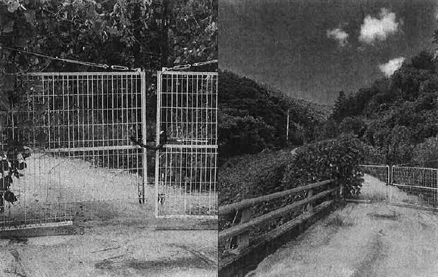 ▲농지법 위반 의혹을 받고 있는 한무경 의원이 취득한 토지 진입로. 입구가 철문으로 닫혀 있어 접근이 불가능하다.  (권익위)