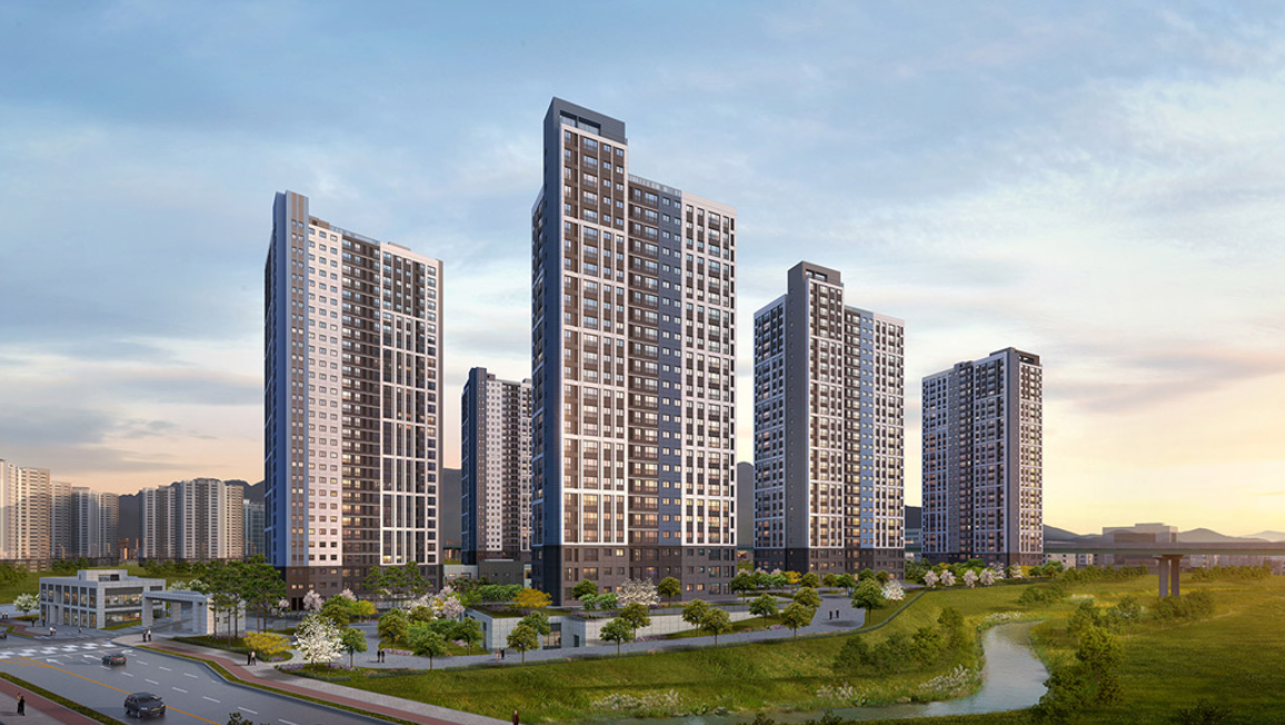 ▲경기도 과천지식정보타운 마지막 공공분양 아파트인 '과천지식정보타운 린 파밀리에'가 역대 두 번째로 높은 경쟁률로 1순위 청약 마감했다. 올해에만 1, 2위 평균 청약 경쟁률이 잇따라 갈리면서 '로또 분양 단지'를 중심으로 청약 광풍이 일고 있다. '과천지식정보타운 린 파밀리에' 아파트 조감도.