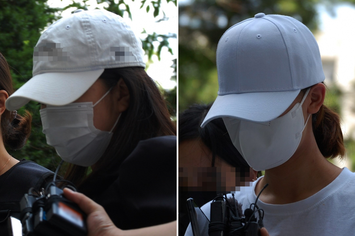 ▲인천 부평구 한 모텔에서 지적장애가 있는 여고생에게 오물 등을 뿌리고 폭행한 혐의를 받는 10대들이 6월 28일 오후 구속 전 피의자 심문(영장실질심사)을 받기 위해 인천지방법원에 출석했다. (뉴시스)