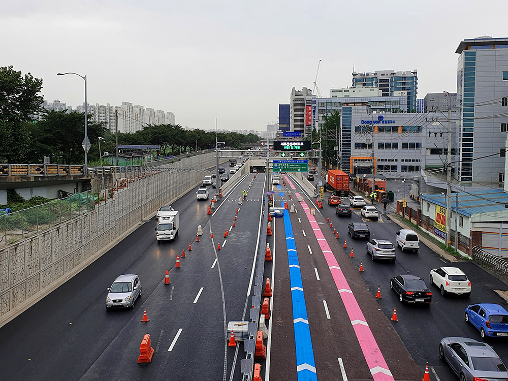 ▲서부간선지하도로 진출입구 (사진제공=서울시)