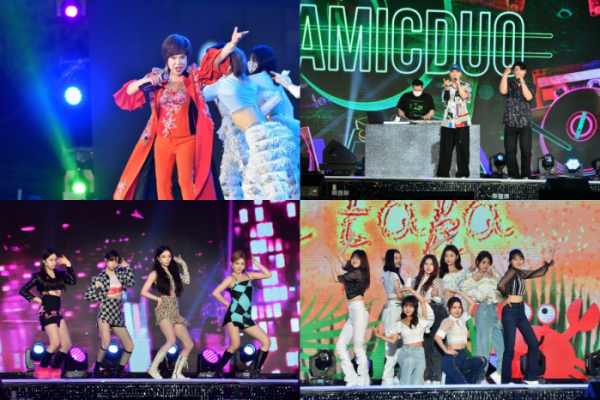 ▲에스파·다듀·김연자·위키미키(사진제공=각 소속사)