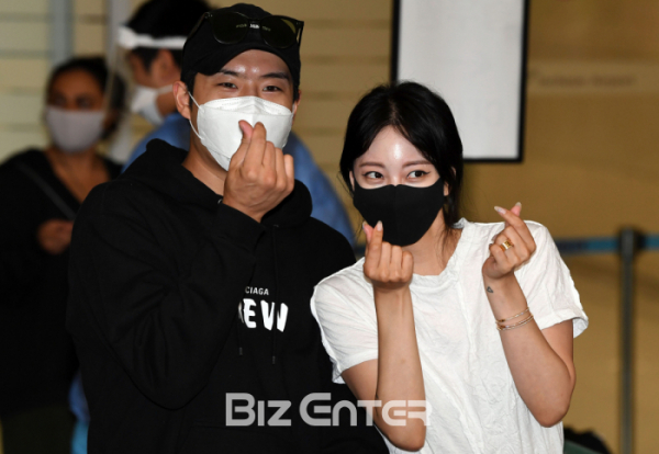 ▲한예슬과 남자친구 류성재(비즈엔터DB)