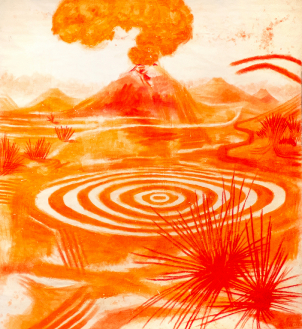 ▲리투아니아 작가 이바 트린쿠나이테의 불타는 붉은 화산(Burning red Volcano, 2021) (사진제공=햇빛문화재단)