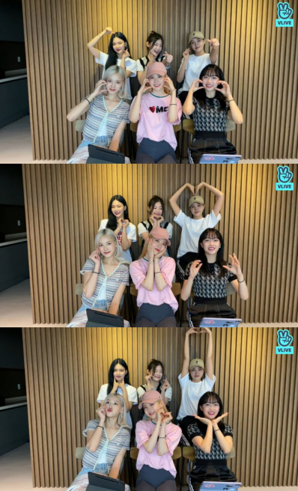 ▲스테이씨(사진 = 네이버 V LIVE 방송 화면 캡처)