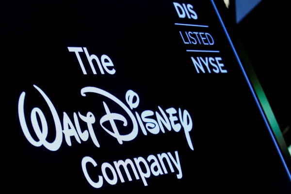 ▲뉴욕증권거래소(NYSE)에 월트 디즈니 로고가 보인다. 뉴욕/로이터연합뉴스

