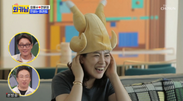 ▲최용수 감독 아내 전윤정(사진=TV조선 방송화면 캡처)