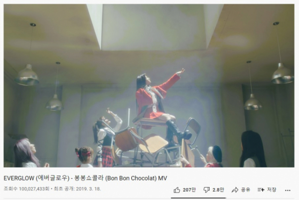 ▲에버글로우(사진 = 위에화엔터테인먼트 제공)