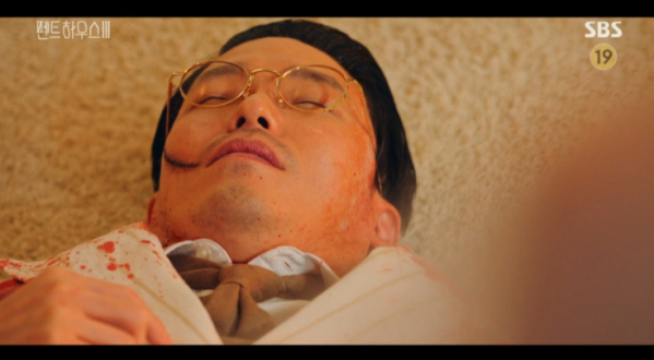 ▲주단태, 심수련 총에 죽음(사진=SBS 방송화면 캡처)