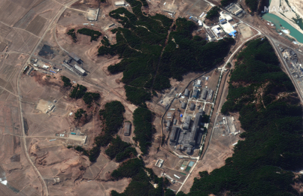 ▲지난 3월 막사르테크놀러지가 공개한 영변의 핵시설 인공위성 이미지. AP뉴시스