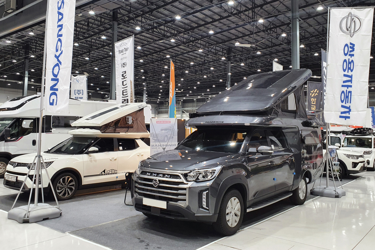 ▲더 뉴 렉스턴 스포츠 칸 캠핑카 ‘로드 칸(ROAD KHAN)’  (사진제공=쌍용차)
