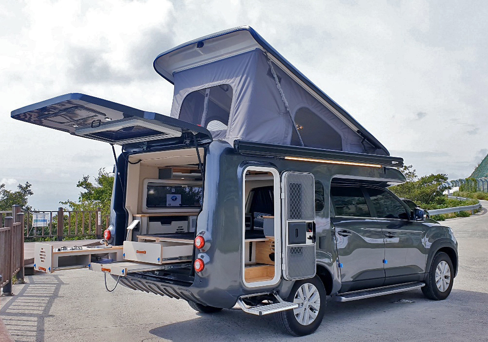 ▲더 뉴 렉스턴 스포츠 칸 캠핑카 ‘로드 칸(ROAD KHAN)’  (사진제공=쌍용차)