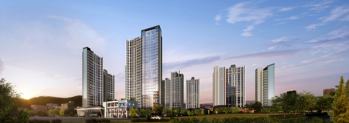 ▲‘괴정6구역 재개발사업’ 투시도. (자료제공=롯데건설)