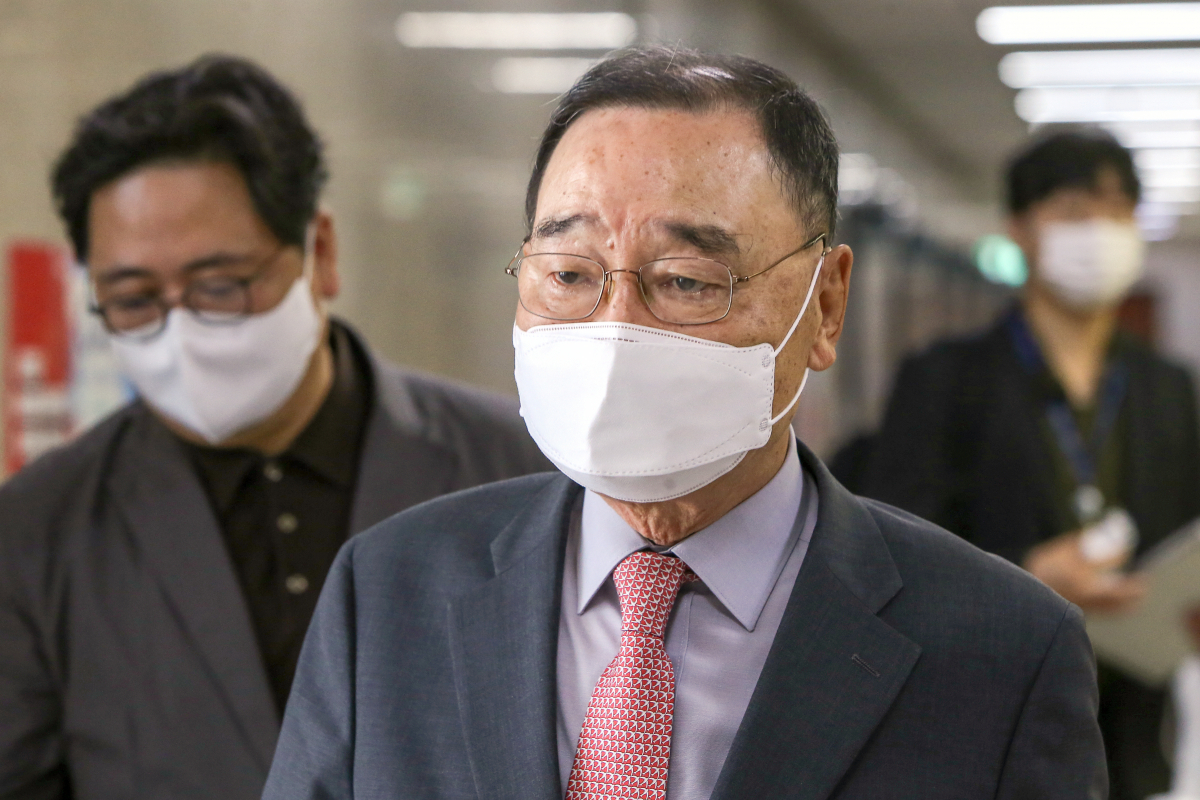 ▲정홍원 국민의힘 선관위원장이 3일 국회에서 열린 중앙당 선거관리위원회의에 참석하고 있다. (연합뉴스)