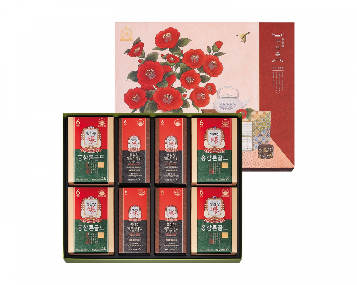 ▲KGC인삼공사는 19종의 ‘다보록’ 선물세트를 포함해 정관장의 인기제품과 프리미엄 제품의 프로모션을 22일까지 진행한다.  (KGC인삼공사)