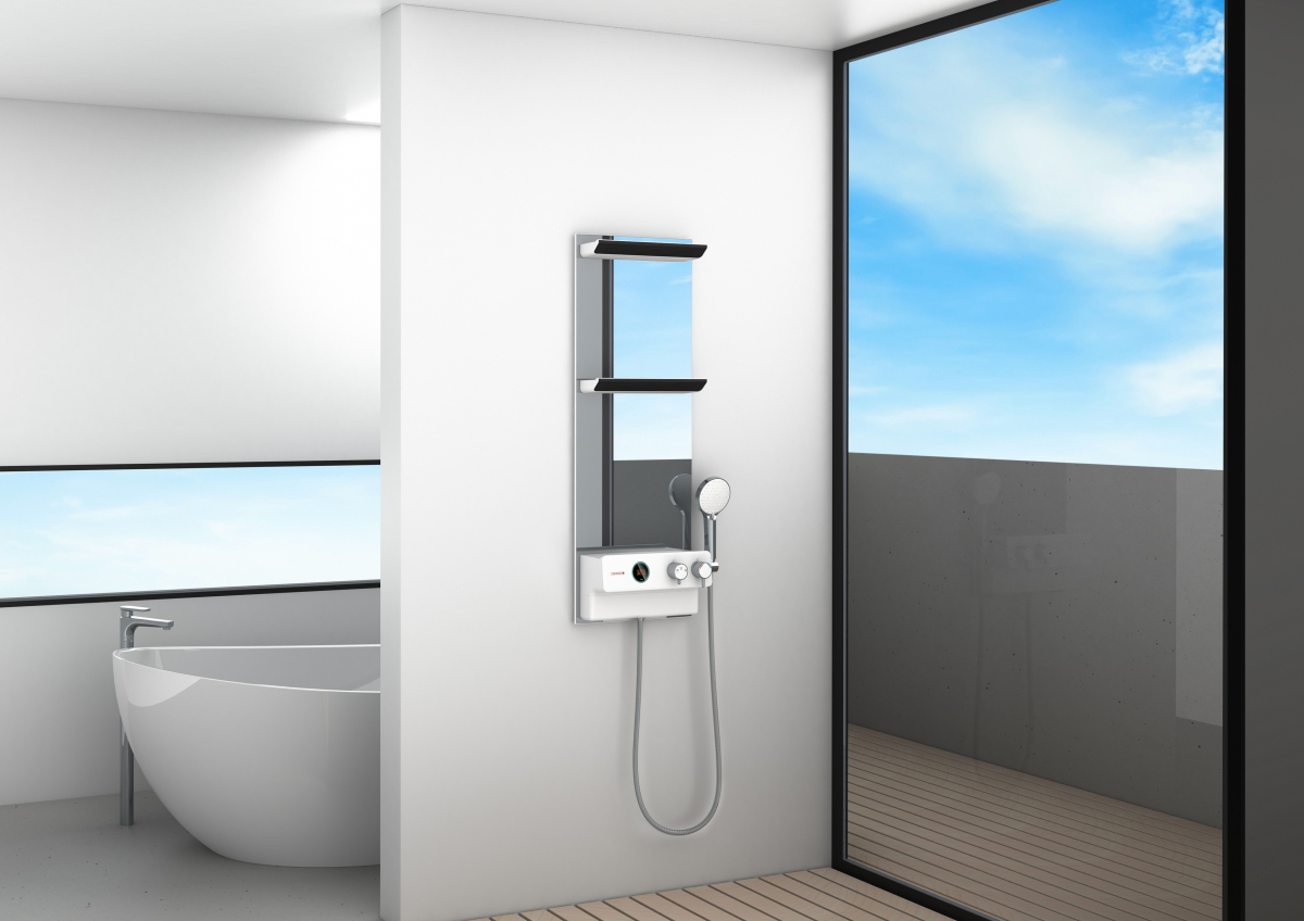 ▲현대엔지니어링의 '스마트 샤워기 캔버스H' (사진제공=현대엔지니어링)