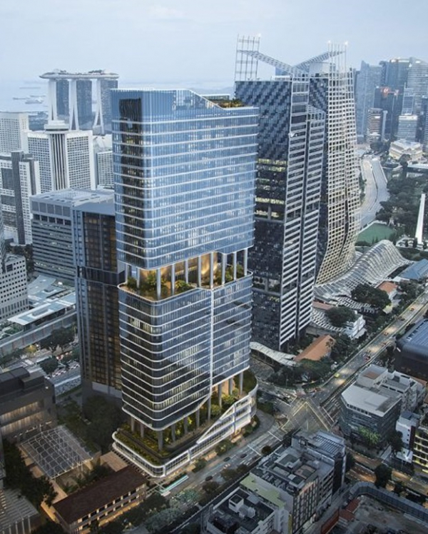 ▲국내 건설사들의 해외 수주에 다시 빨간불이 켜졌다. 현대건설이 최근 수주한 싱가포르 '쇼 타워' 재개발 사업의 조감도.  (현대건설 )
