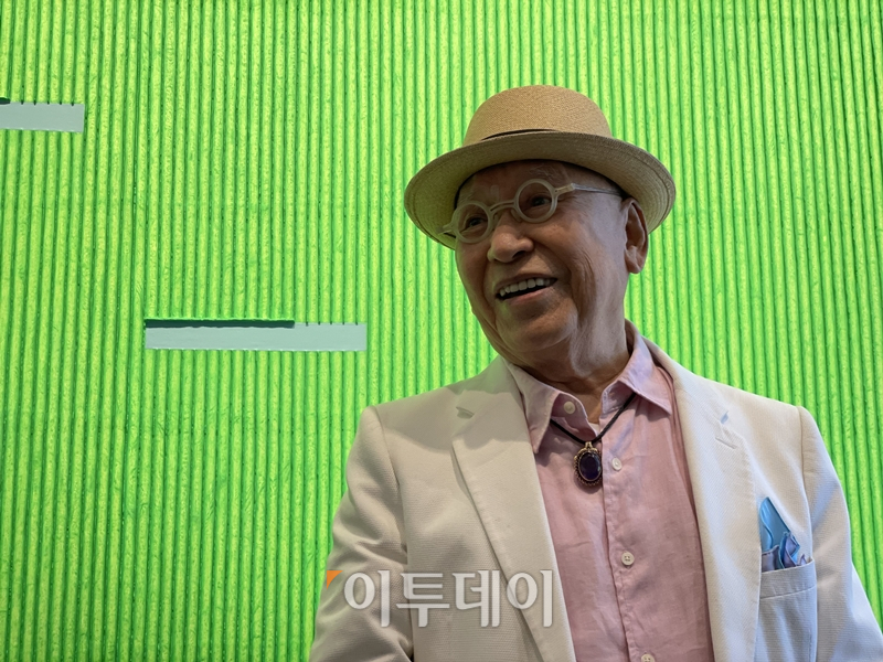 ▲15일 서울 종로구 소격동 국제갤러리에서 만난 박서보 화백. (김소희 기자 ksh@)