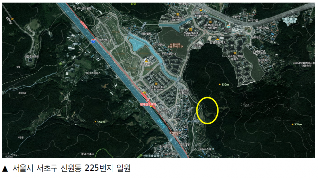 ▲서울 서초구 신원동 225번지 선진형 복합복지타운 위치도. (자료제공=서울시)