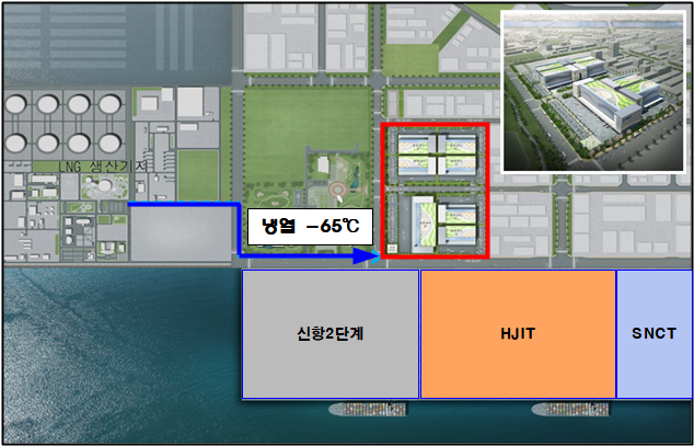 ▲초저온 물류센터 위치도. (사진제공=해양수산부)