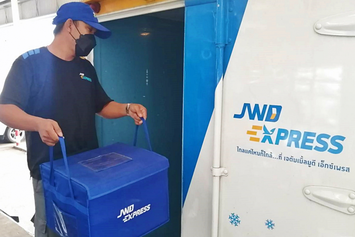 ▲태국 CJ Logistics 콜드체인 배송 작업 모습. (사진제공=한국농수산식품유통공사(aT))