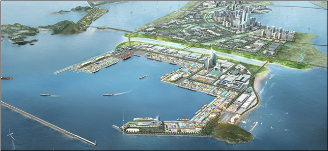 ▲새만금 신항 조감도. (사진제공=해양수산부)