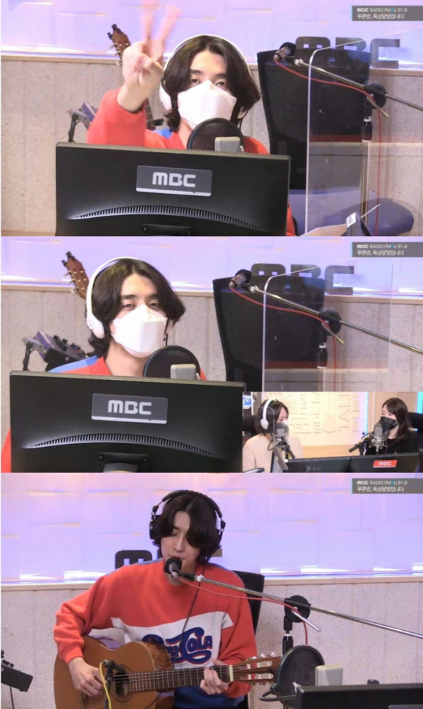 ▲'푸른밤, 옥상달빛입니다' 잔나비 최정훈(사진 = MBC FM4U )