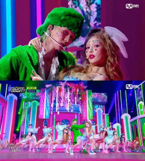 ▲현아&던(사진 = Mnet '엠카운트다운')