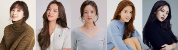 ▲EXID 안희연(하니), 라붐 솔빈, 한소은, 우주소녀 엑시, 레드스퀘어 그린