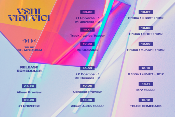 ▲트라이비(사진 = 티알엔터테인먼트, 멜로우엔터테인먼트 제공)