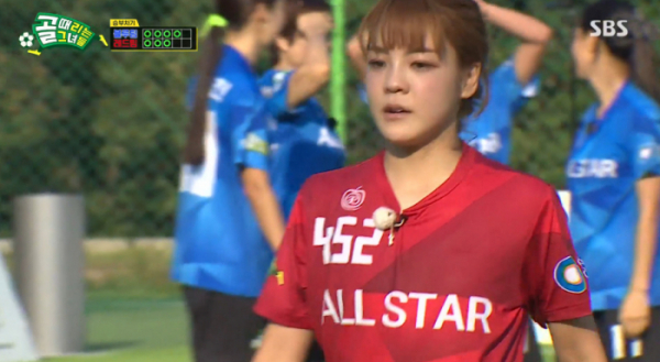 ▲'골때녀' 사오리(사진=SBS 방송화면 캡처)