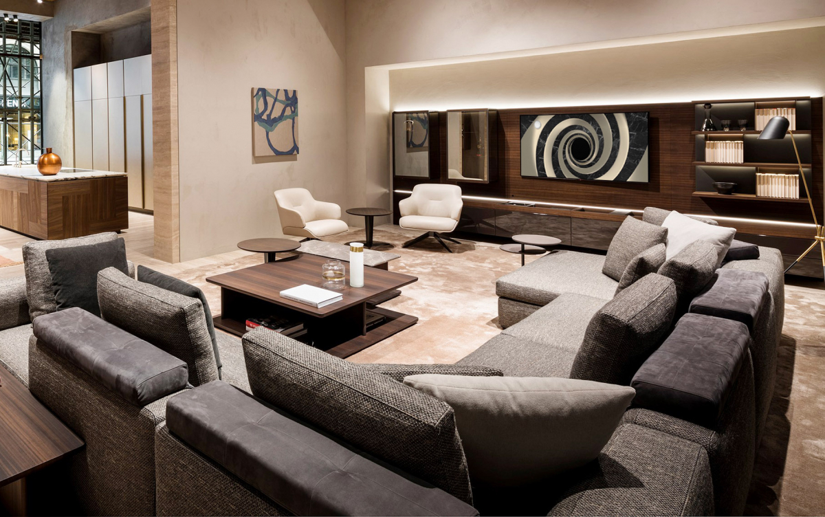 ▲LG전자 超프리미엄 가전 브랜드 LG 시그니처가 이탈리아의 명품 가구 브랜드 ‘몰테니앤씨’와 파트너십을 확대했다. 양사는 최근 미국 뉴욕에 위치한 몰테니앤씨 플래그십 매장에 LG 시그니처 올레드 TV를 설치하고 프리미엄 TV와 명품 가구가 조화를 이룬 라이프스타일을 선보였다. (사진제공=LG전자)