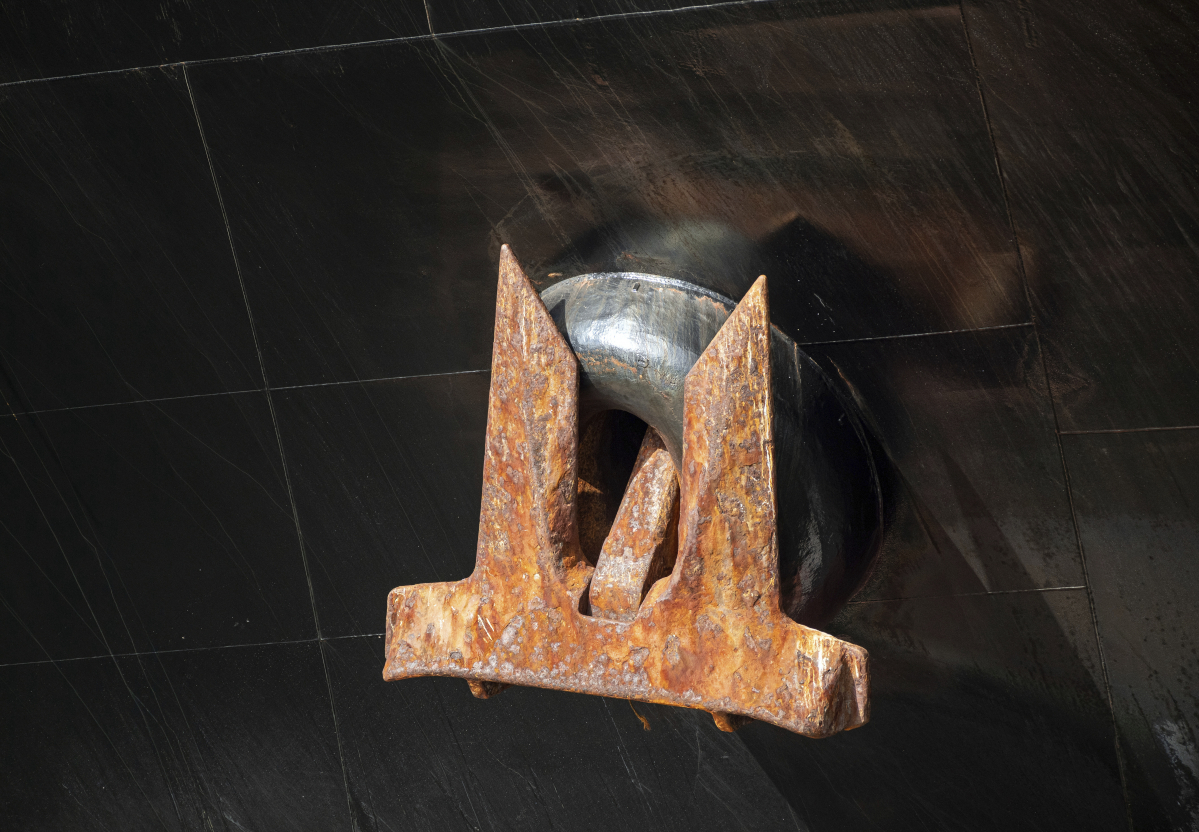 ▲로테르담 익스프레스의 닻. 오클랜드/AP뉴시스