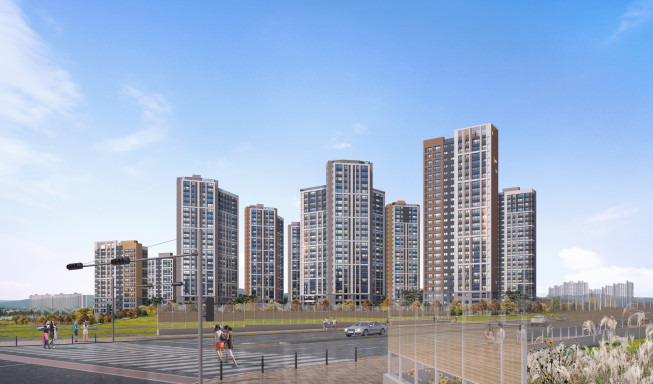 ▲경남 진주시 신진주역세권 우미린 투시도 (자료제공=우미건설)