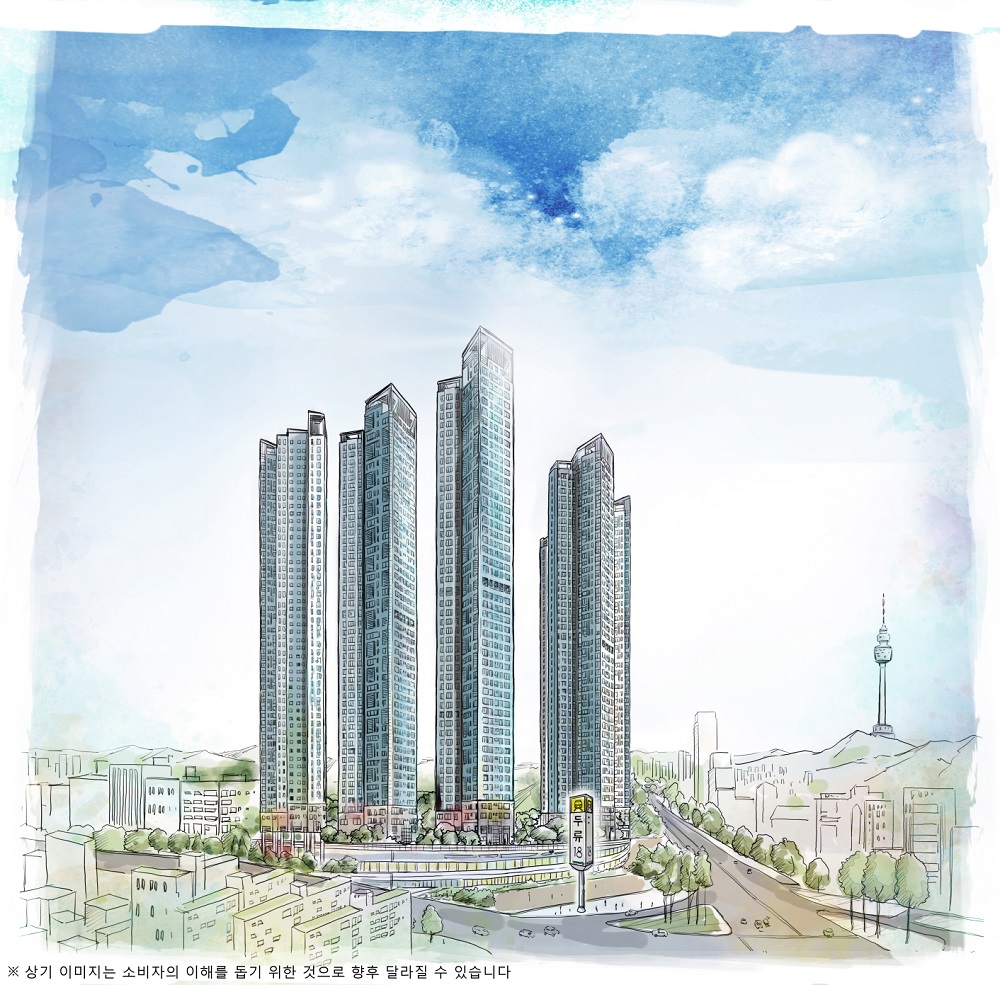 ▲'두류역 자이' 조감도 스케치 (자료제공=GS건설)