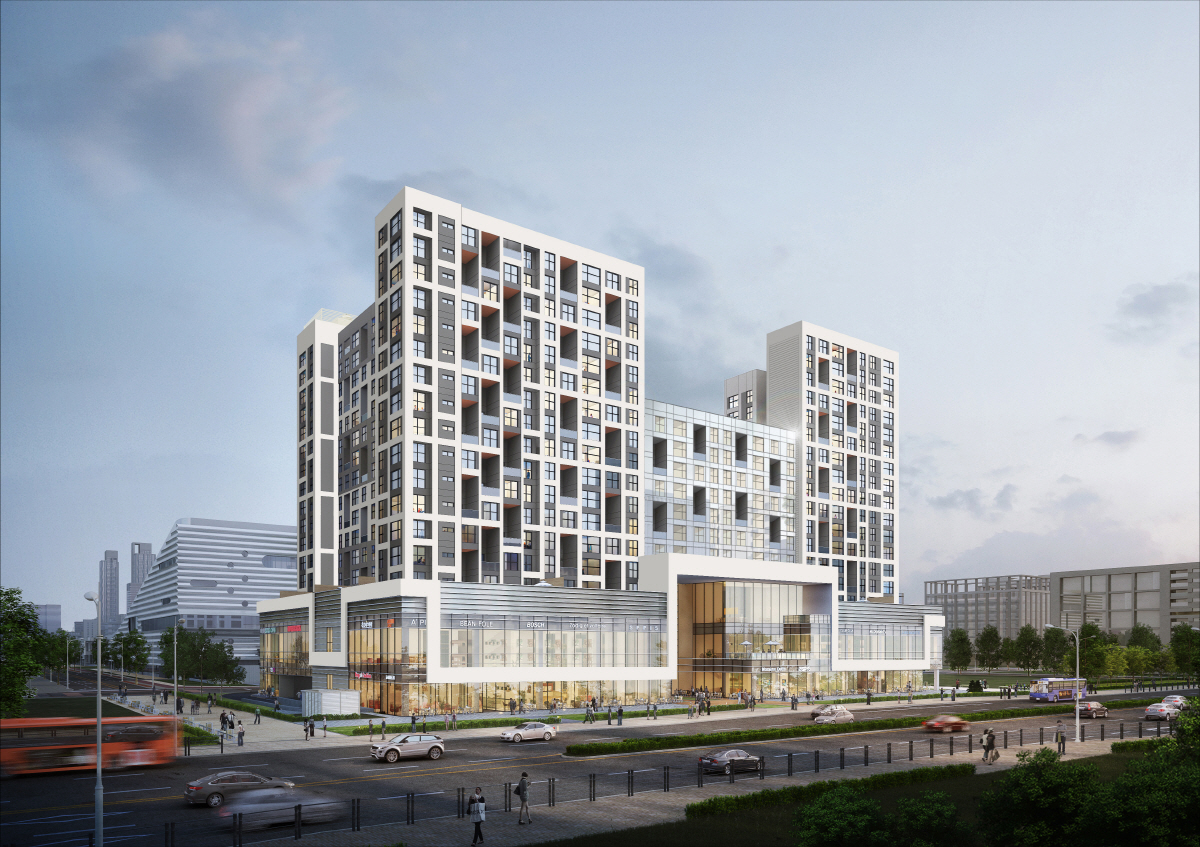 ▲‘더샵 송도엘테라스’ 오피스텔 투시도
 (자료제공=포스코건설)