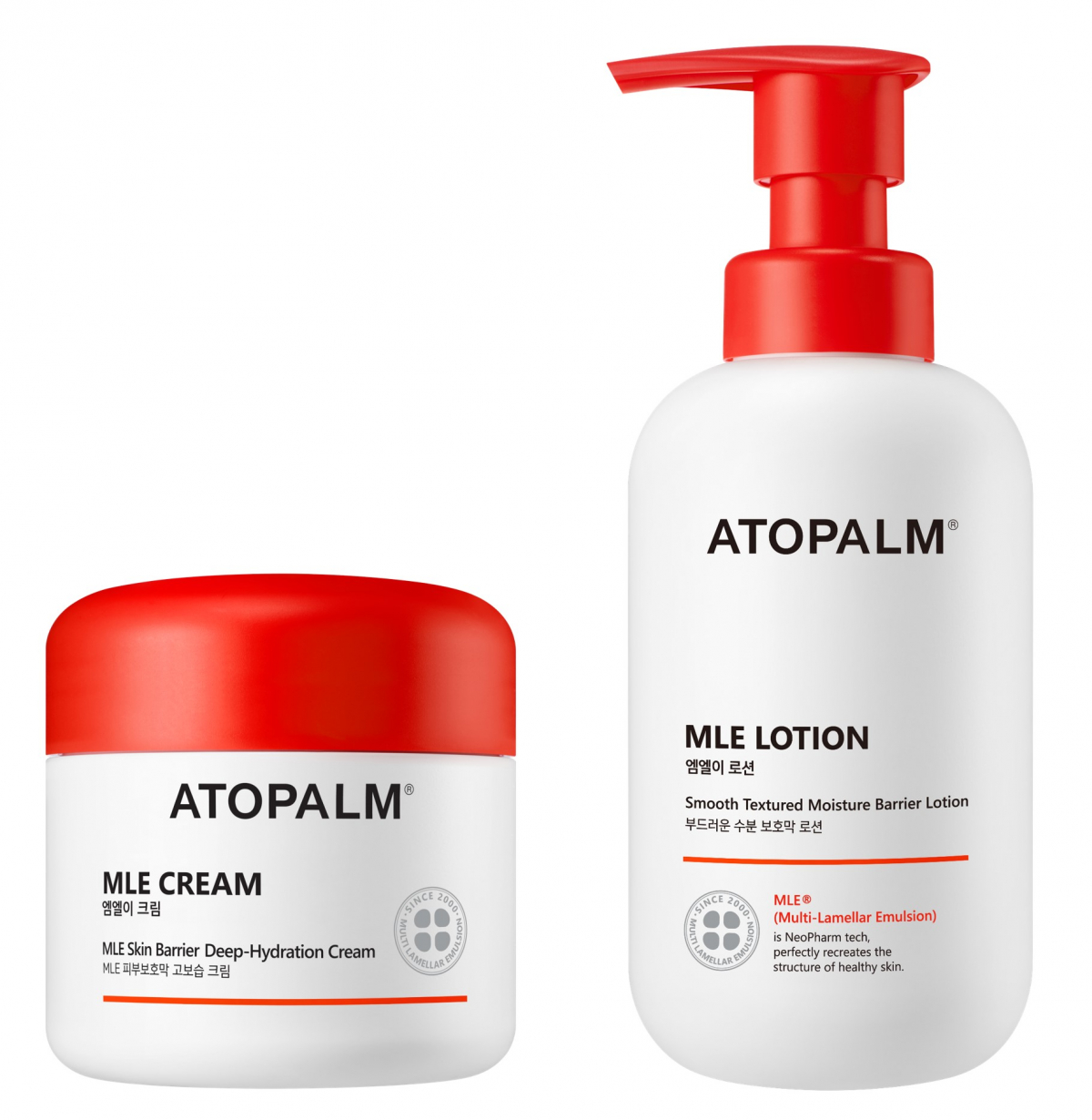 ▲아토팜 MLE크림, MLE로션 (네오팜)
