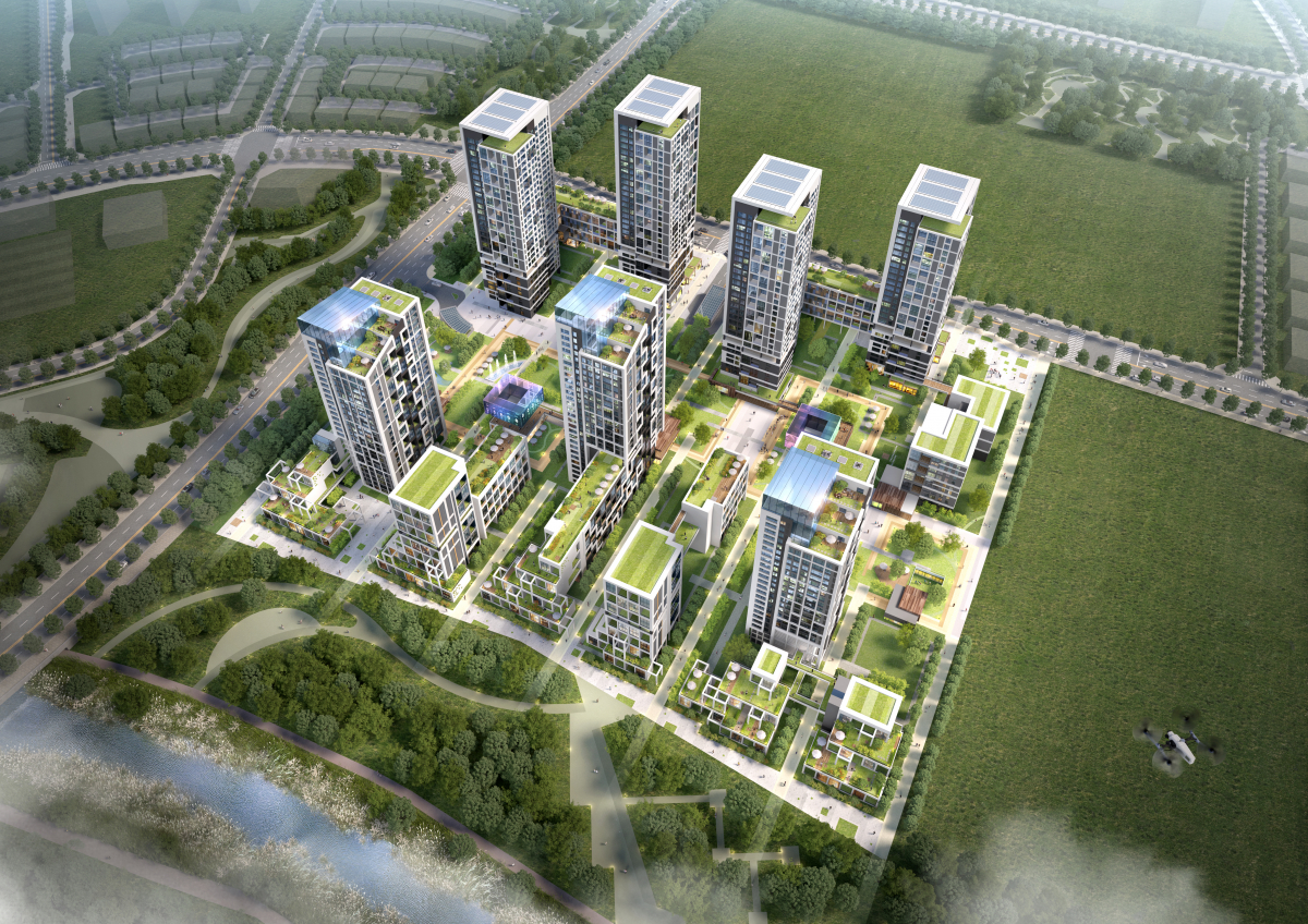 ▲최우수 수상작 ‘PALETTE FOR TOMORROW’ 조감도. (자료제공=한국토지주택공사)