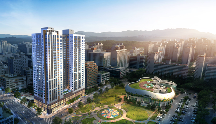 ▲'고양 화정 루미니' 조감도.  (자료 제공=롯데건설)