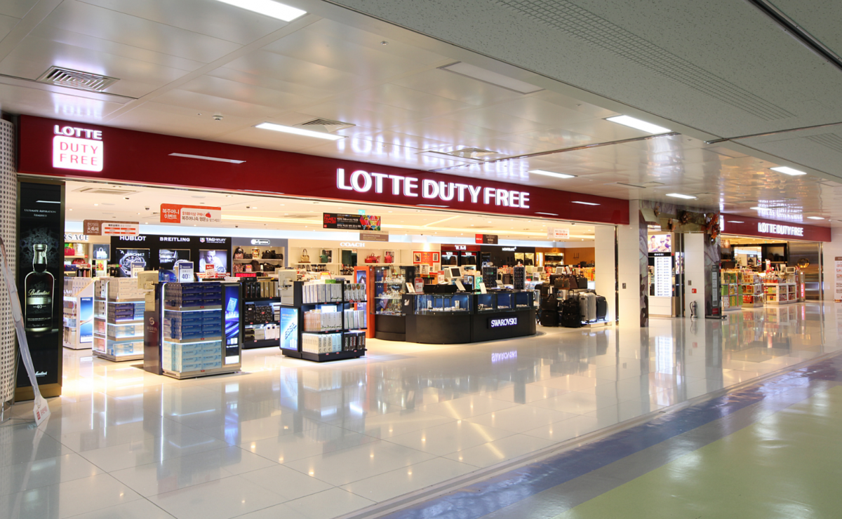 ▲롯데면세점 김포공항점 전경 (사진제공=롯데면세점)