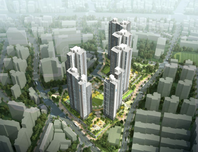 ▲경기 시흥시 은행2지구 B블록 아파트 조감도. (자료제공=한라)