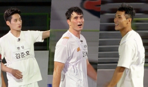 ▲펜싱 김준호(왼쪽부터), 럭비 안드레진, 요트 조원우(사진제공=JTBC)