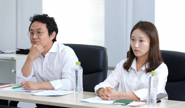 ▲‘놀면 뭐하니?+' 유충환 기자, 남효정 기자(사진제공=MBC)