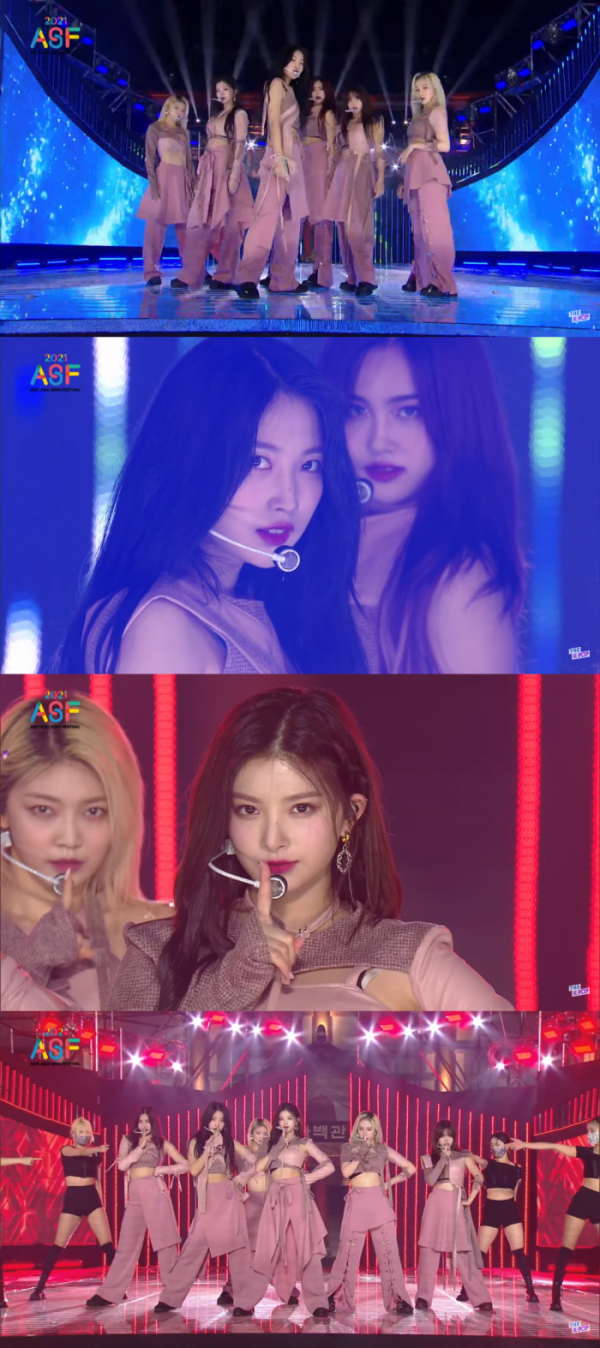 ▲에버글로우(사진 = ‘2021 아시아송페스티벌’ 영상 캡처)