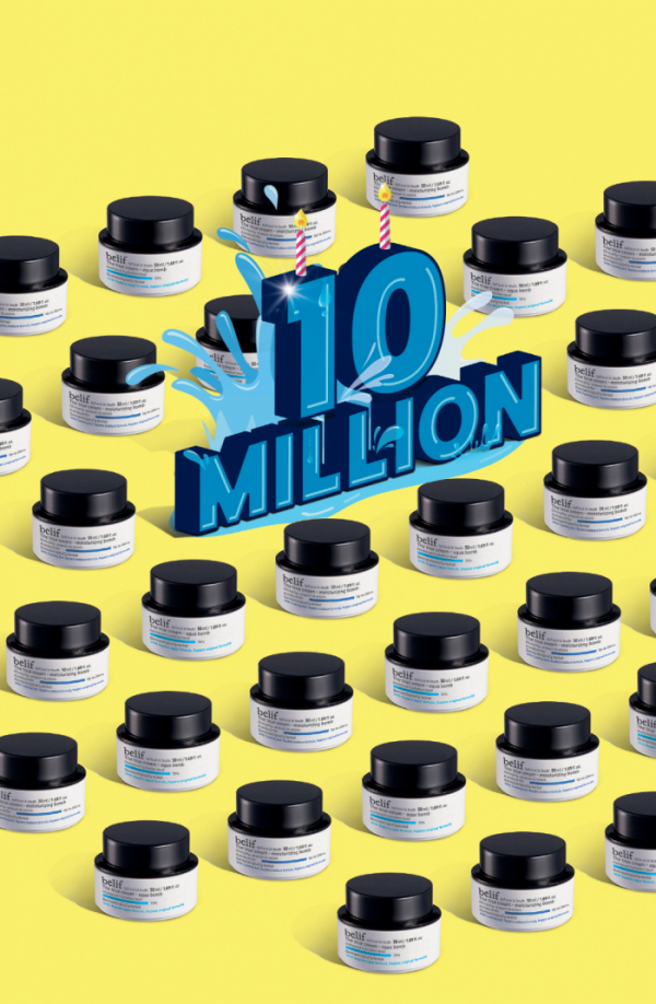 ▲빌리프 수분폭탄크림 누적판매량 천만개 돌파 (LG생활건강 빌리프)
